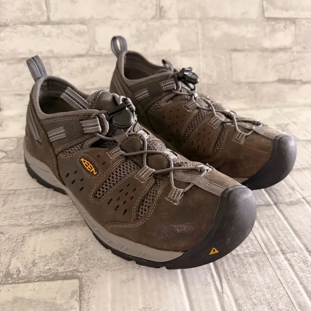 KEEN Utility Atlanta Cool II Steel Toe Work Shoes Steel Toe Shoes Sz 10.5EE